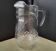 Jug, moulded pressed glass water carafe 1.6 L