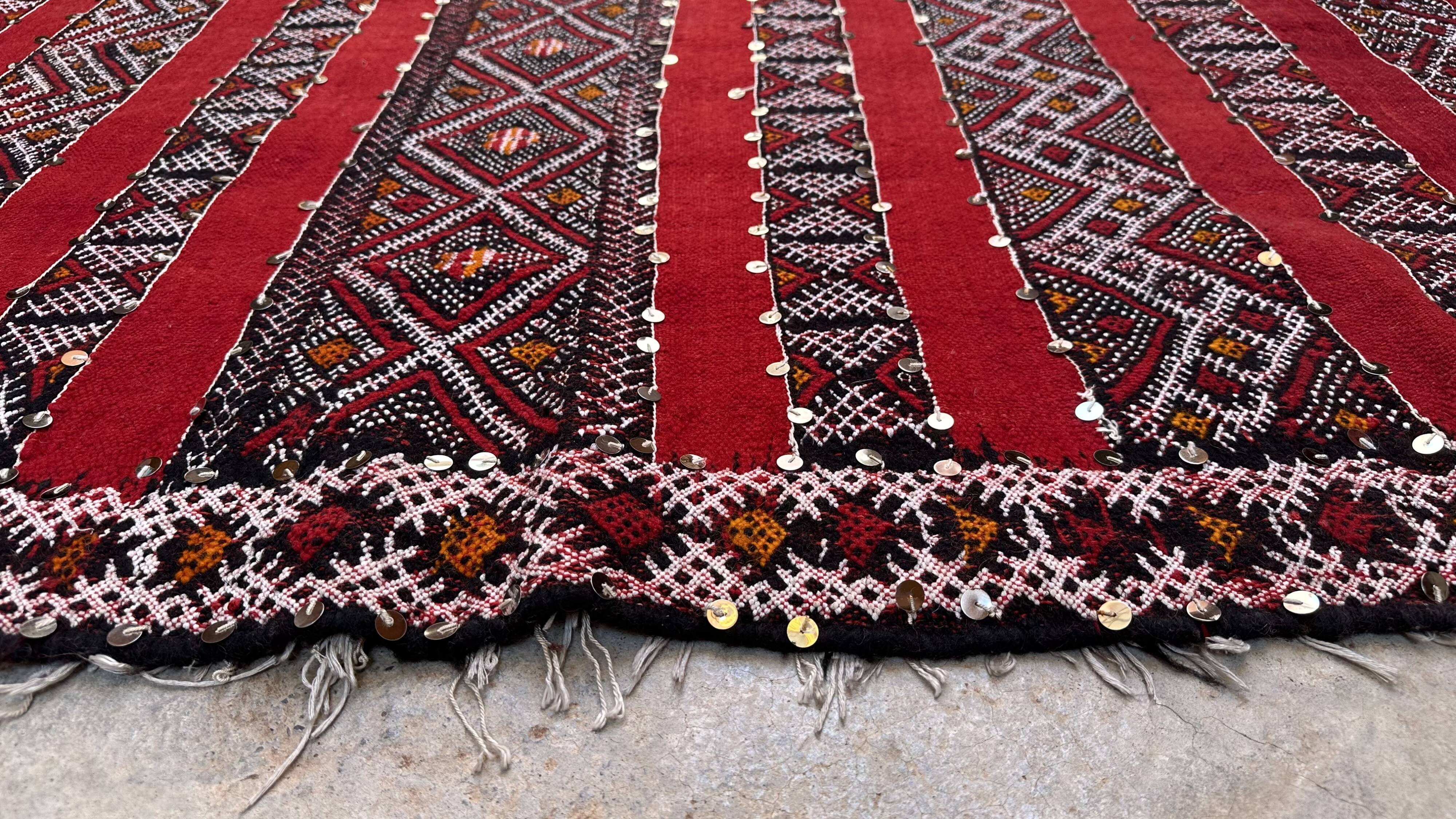 Moroccan Kilim Zemmour Rug - 302 x 173 cm