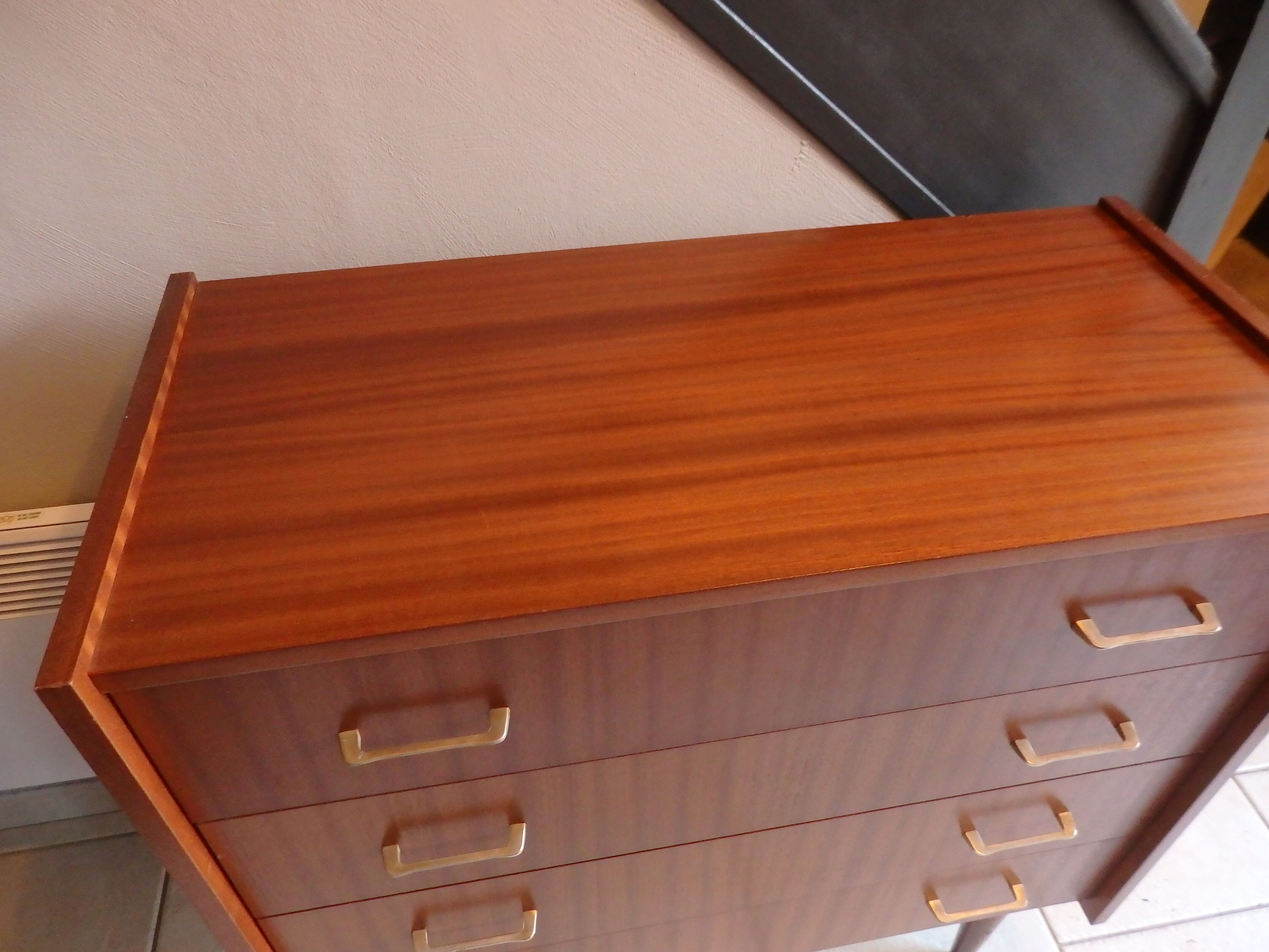 Vintage teak chest of drawers