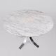 Round marble dining table, made in France, 1970-80.