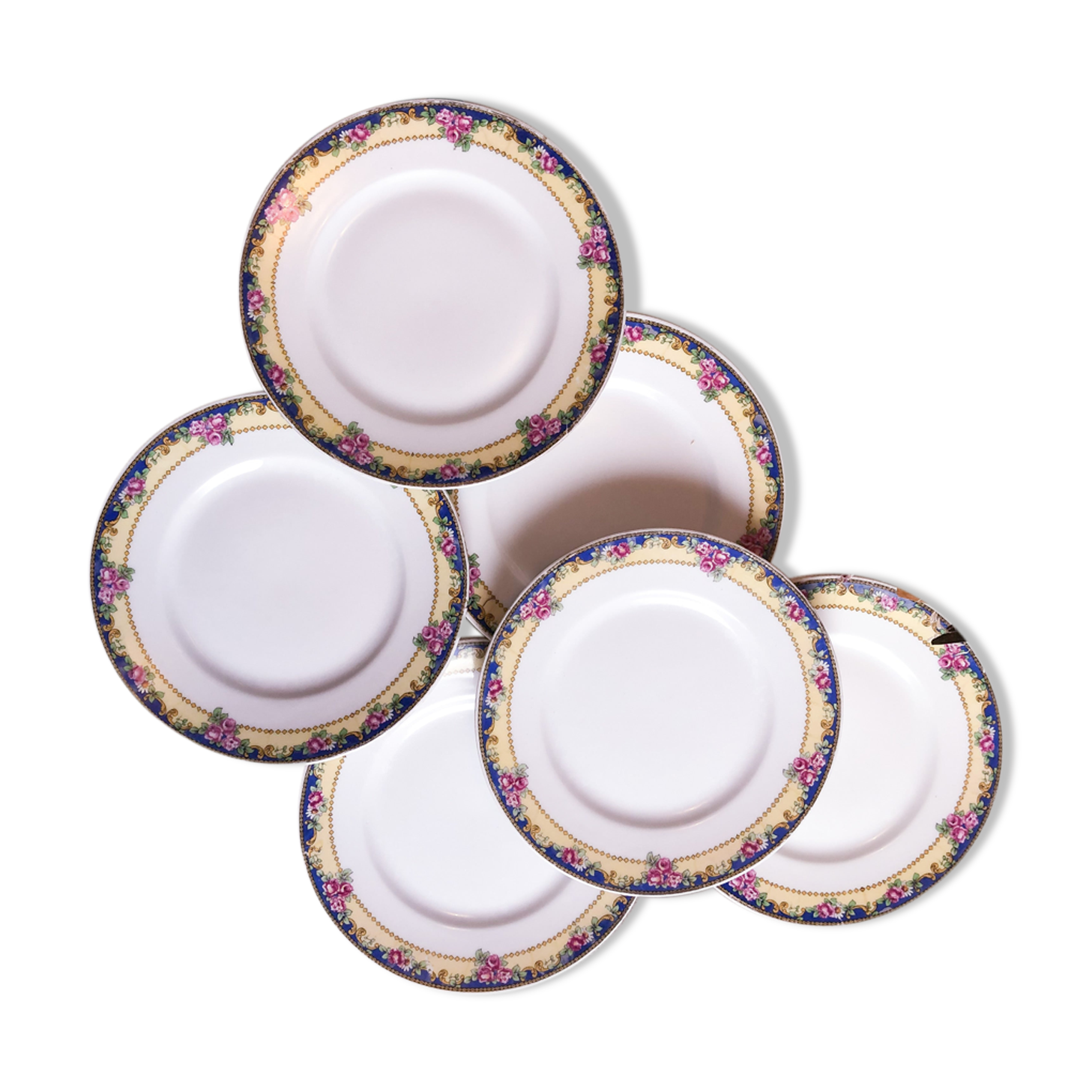 Set de 6 assiettes à dessert en porcelaine