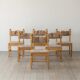Solid pine, dining chair (set of six)