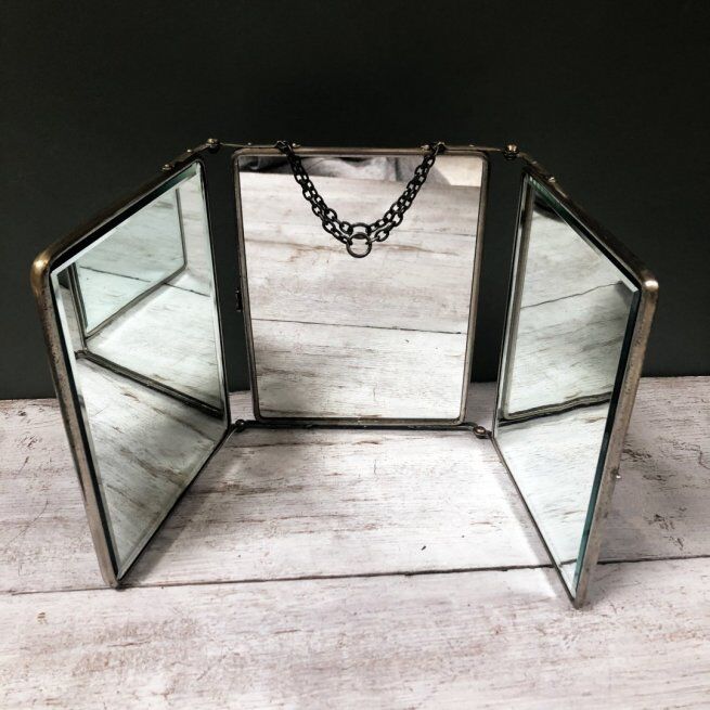 Miroir de barbier ancien