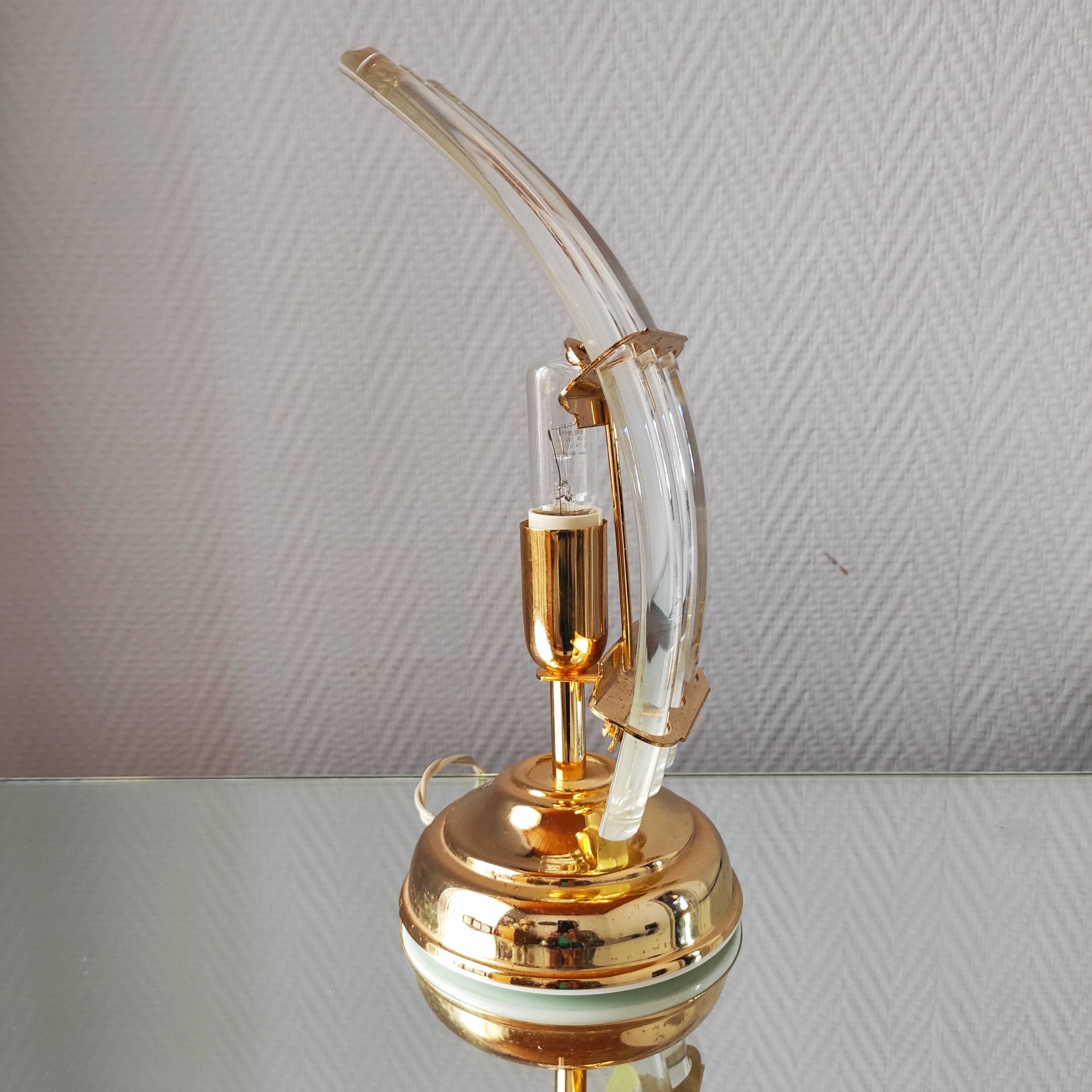 Vintage glass lamp 1970