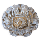 Chiseled bohemian crystal ashtray