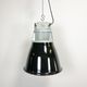 Set of 4 Industrial  Black Enamel Pendant Lamps from Elektrosvit, 1970s