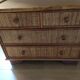 Wicker rattan chest of drawers