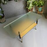 Coffee table with frosted glass top