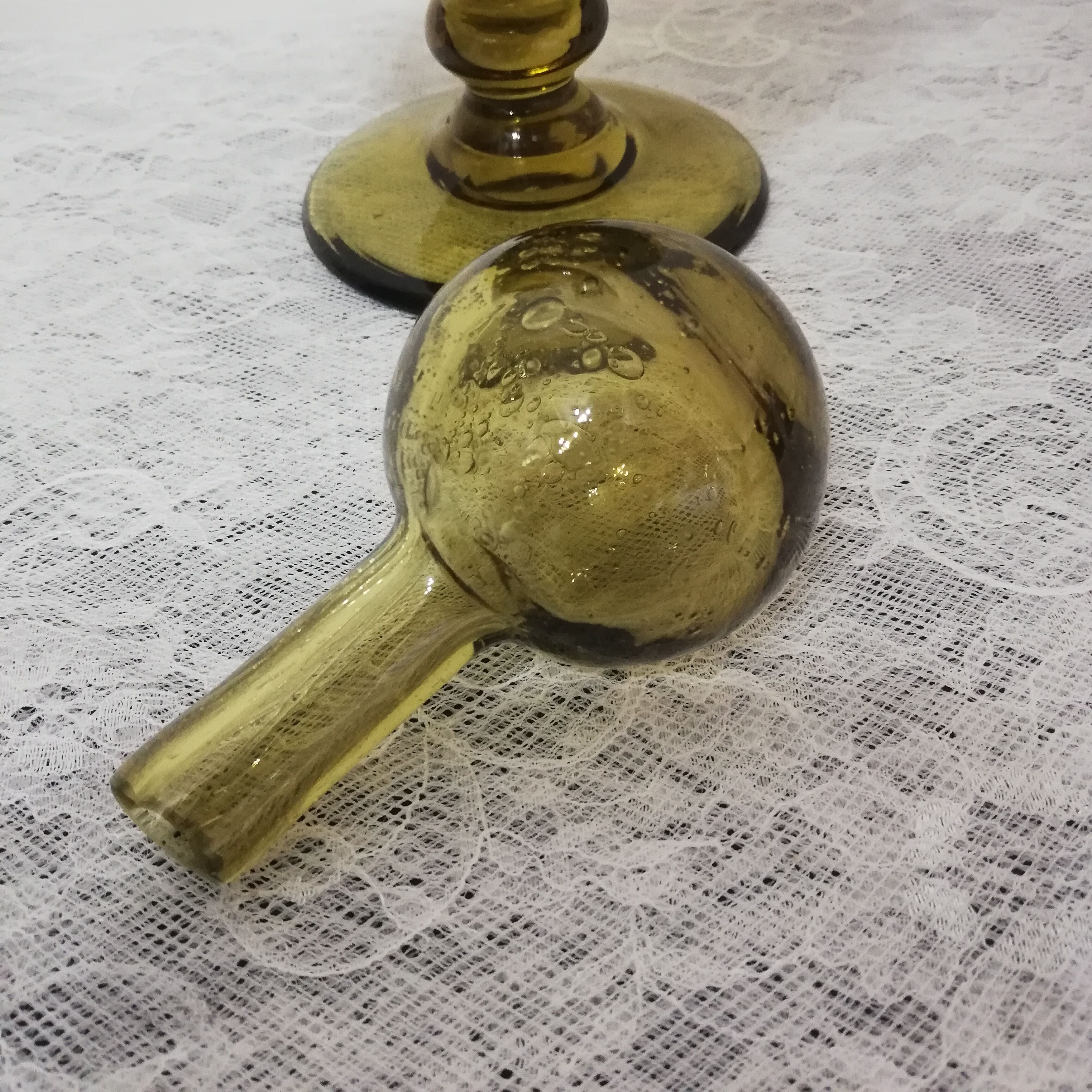 La Rochere bubble blown glass carafe