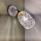 Vintage bubble glass tulip wall light