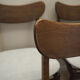 Set of six walnut chairs, Danish design, 60s, production: Denmark
