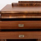 Walnut buffet, Art Deco chest of drawers.