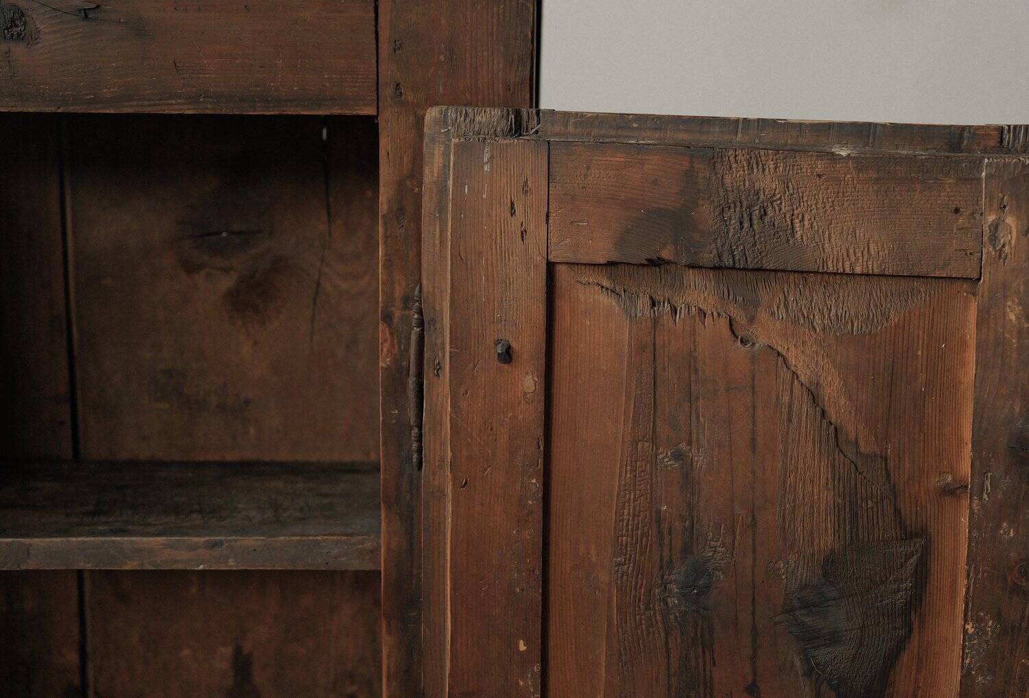 One-door cabinet, folk art, Auvergne, 19th century