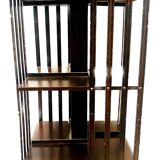 Mahogany revolving bookcase with inlaid top 20th century
