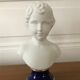 Statuette buste en biscuit
