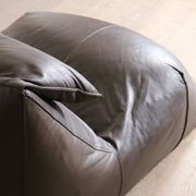 Le bambole chaise longue in brown leather By Mario Bellini for B&B Italia,
