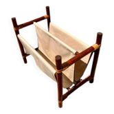 Vintage bamboo magazine rack