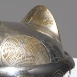 Boîte "Poule" en laiton argenté, 1970