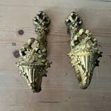 Pair of bronze curtain tiebacks
