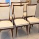 Vintage compass and leatherette chairs