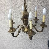 Lustre en bronze style louis XVI
