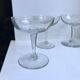 Set of 4 crystal champagne glasses 30s