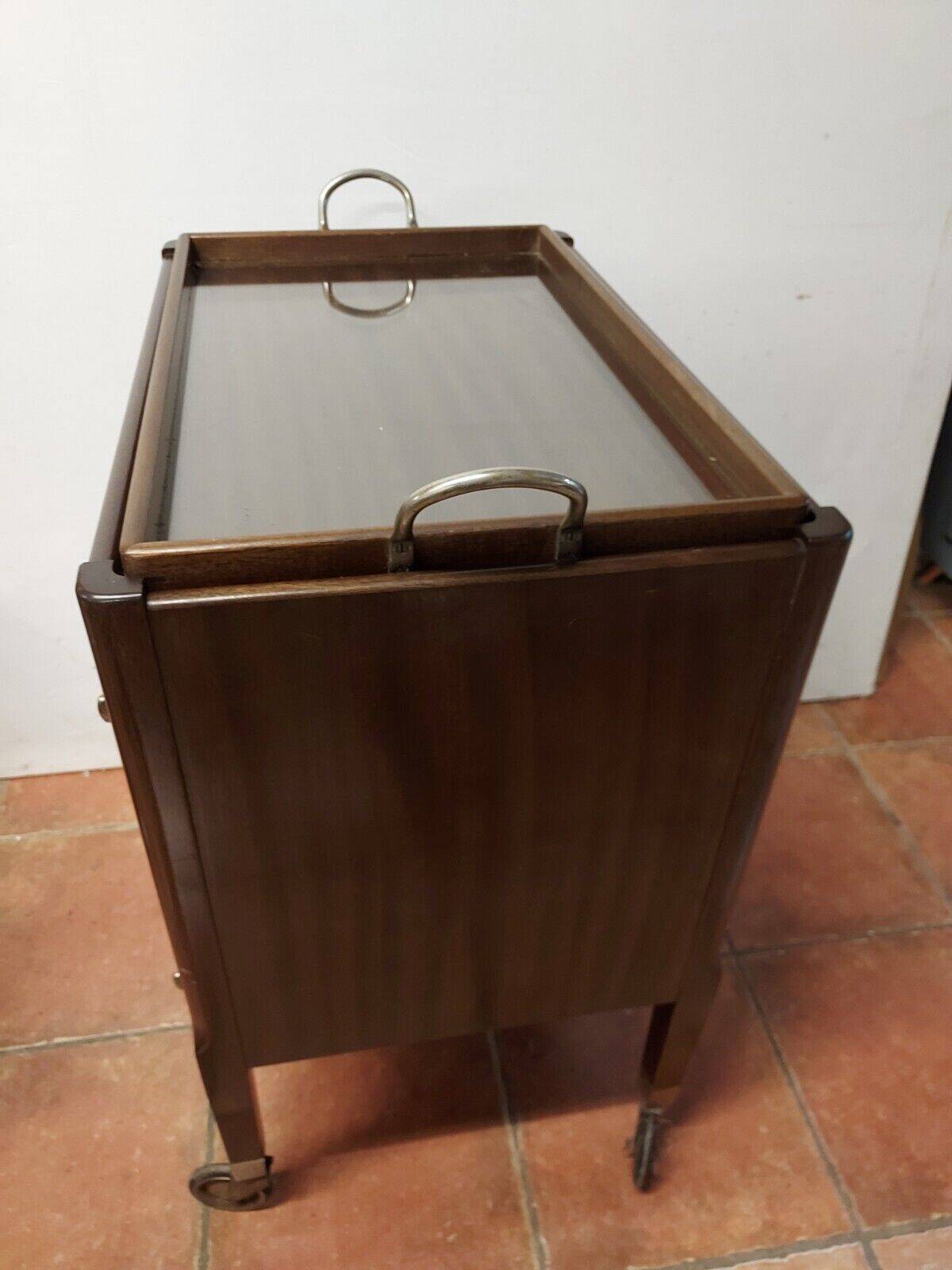 vintage mahogany serving table