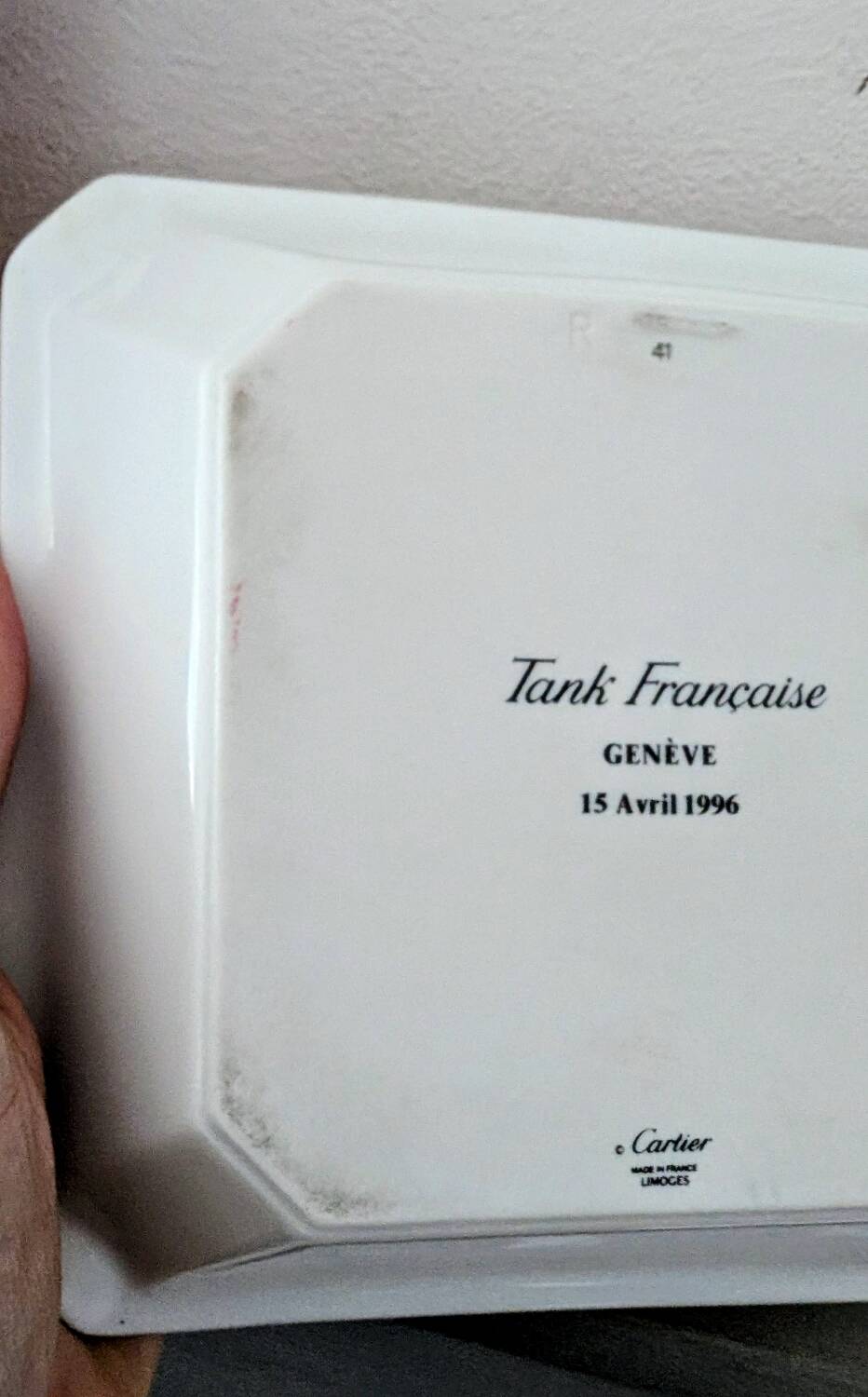 Tank Cartier ashtray (with its box)