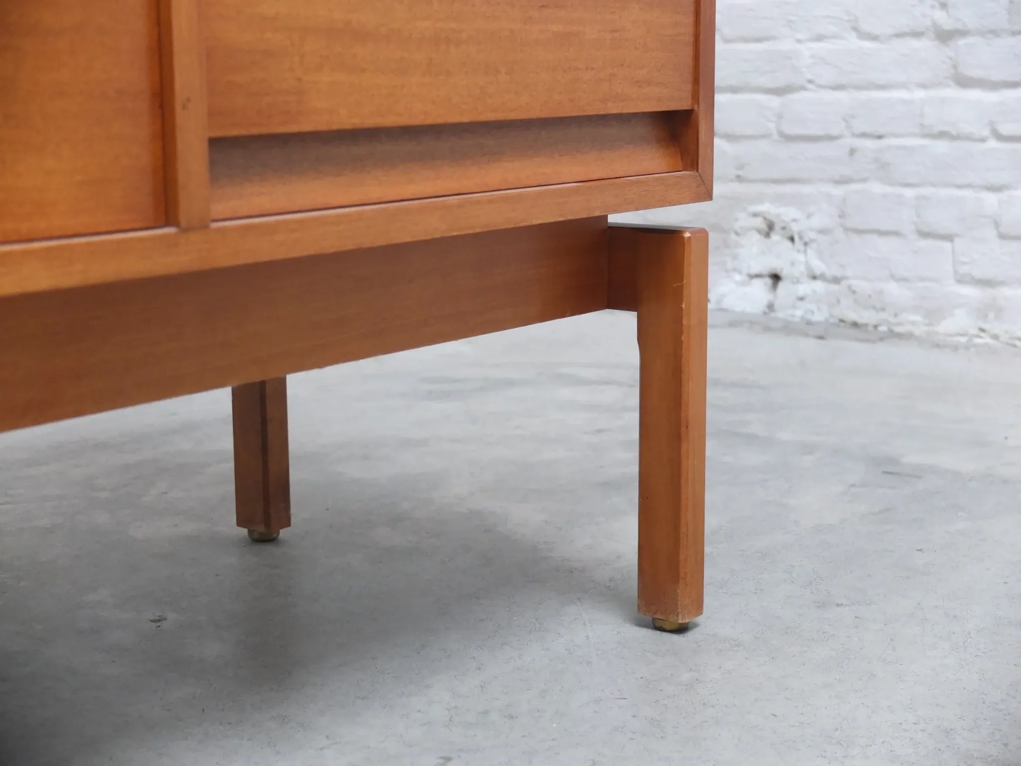 Walnut 'Abstracta' sideboard by Jos De Mey for Van Den Berghe-Pauvers, 1960s