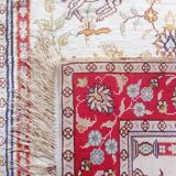 Handmade silk cashmere rug 125x76cm