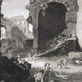 Pieter Van Laer, The Children, engraving, eighteenth century