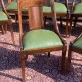 Series of eight gondola chairs empire mahogany era 1900