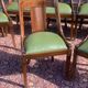 Série de huit chaises gondole empire en acajou époque 1900