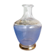 Decanter in blue granite glass and golden borders