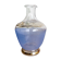 Decanter in blue granite glass and golden borders