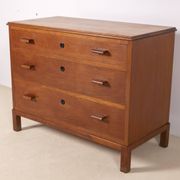Commode Funkis des années 1930 en chêne, Suède