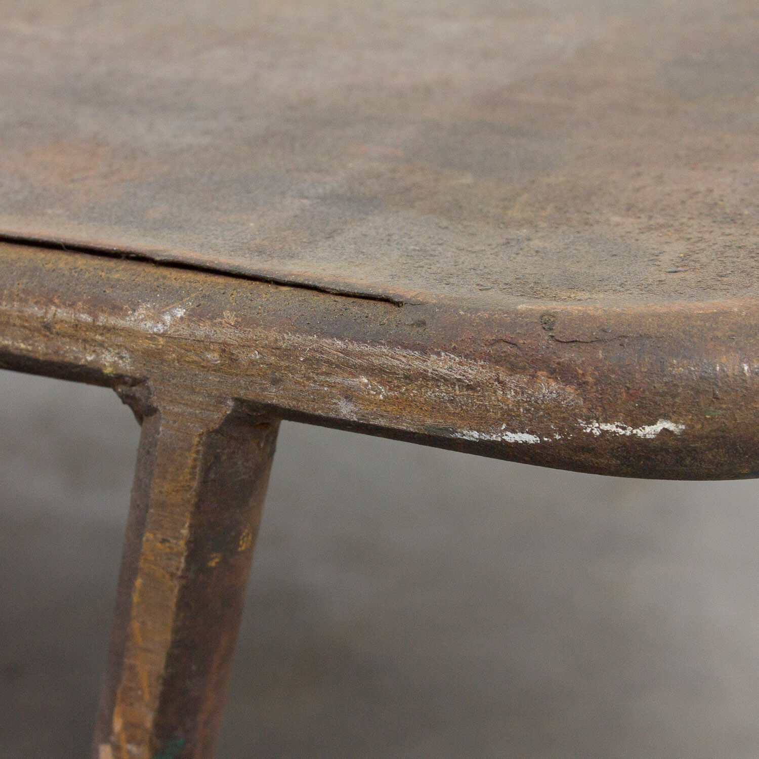 Industrial metal coffee table