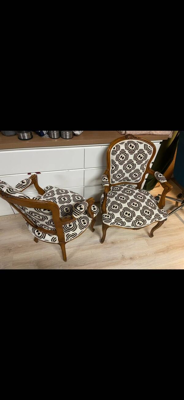 Paire de fauteuil cabriolet