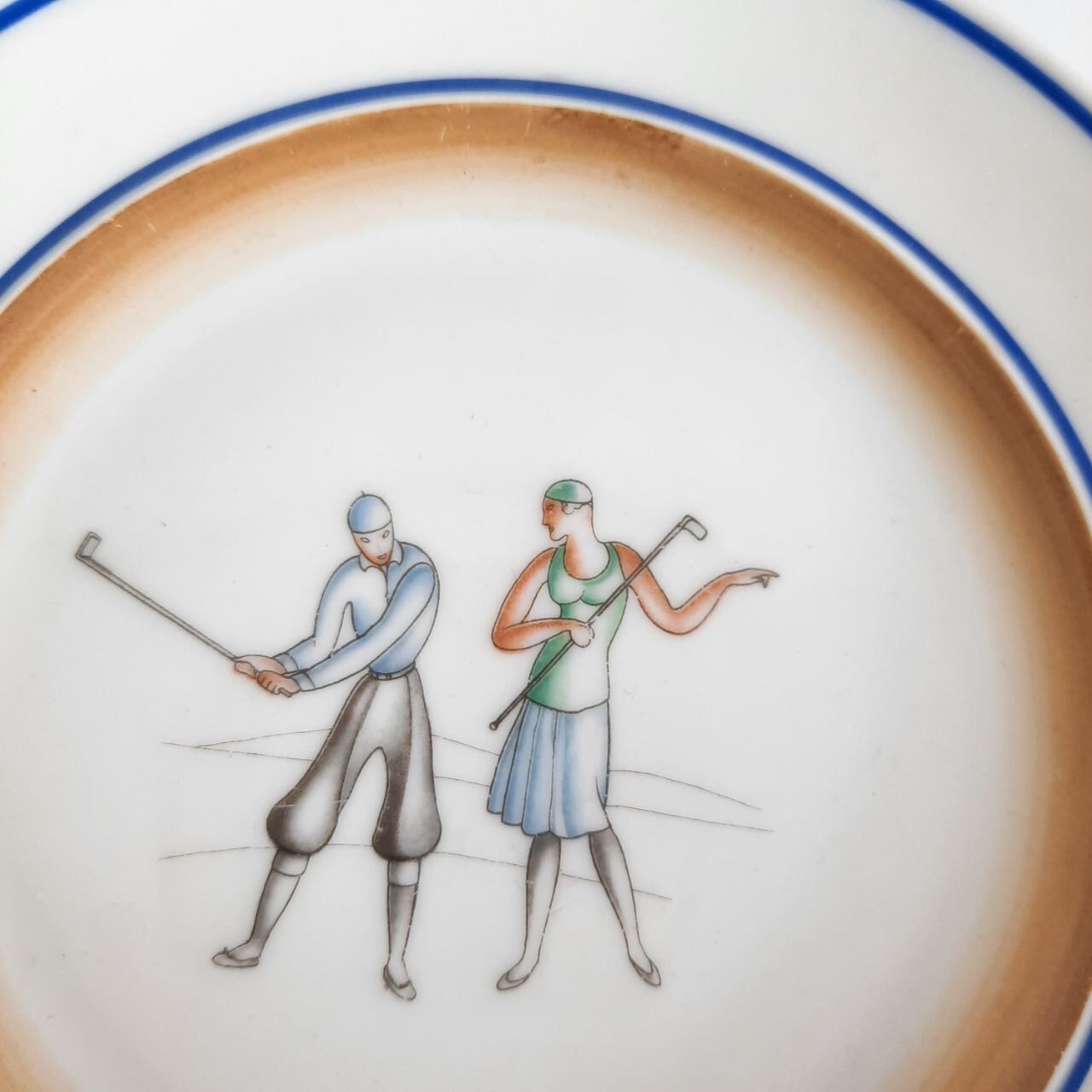 Set of 4 dishes, Gio Ponti, Richard Ginori, sport series