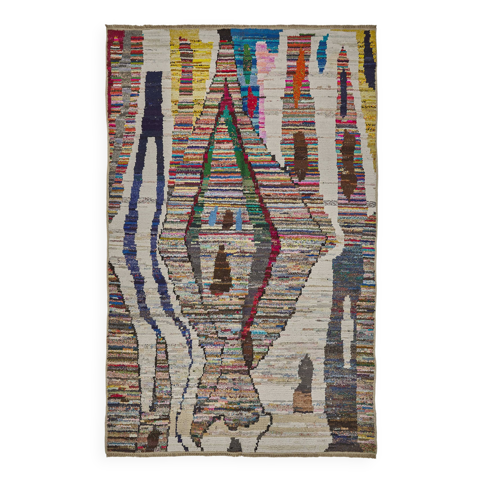 Handwoven Turkish Recycled Boho Rug 174 cm x 274 cm