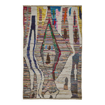 Tapis boho recyclé turc fait main 174 cm x 274 cm