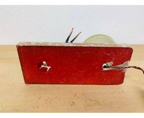 Art deco lamp gazelle brass and marble