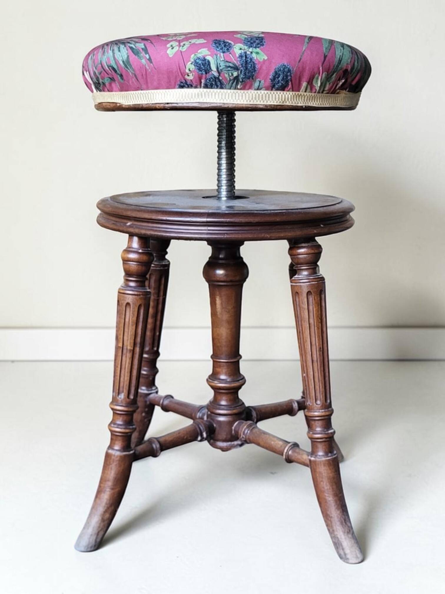 Tabouret de piano Napoléon III, XIXème