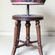 Tabouret de piano Napoléon III, XIXème