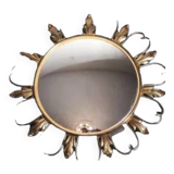 50s “witch’s eye” sun mirror. deknudt hollywood regency