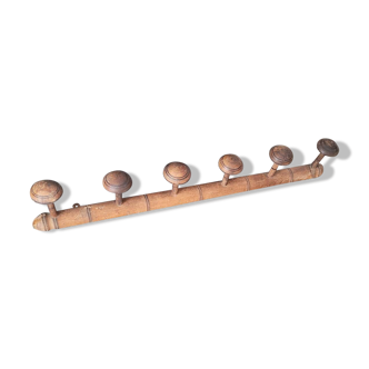 Bamboo style coat rack