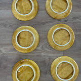 Plate service barbotine vallauris