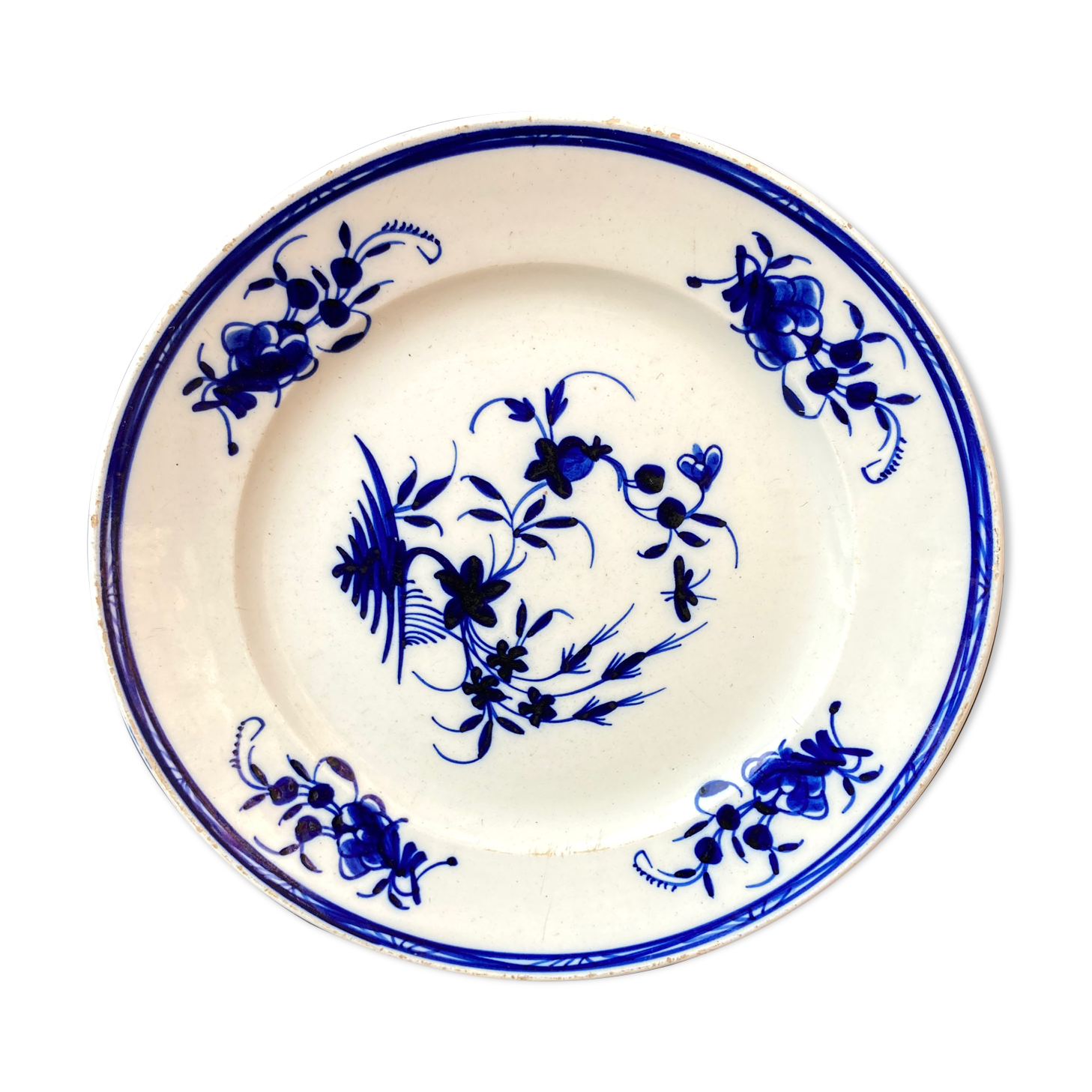 Plate old porcelain deco