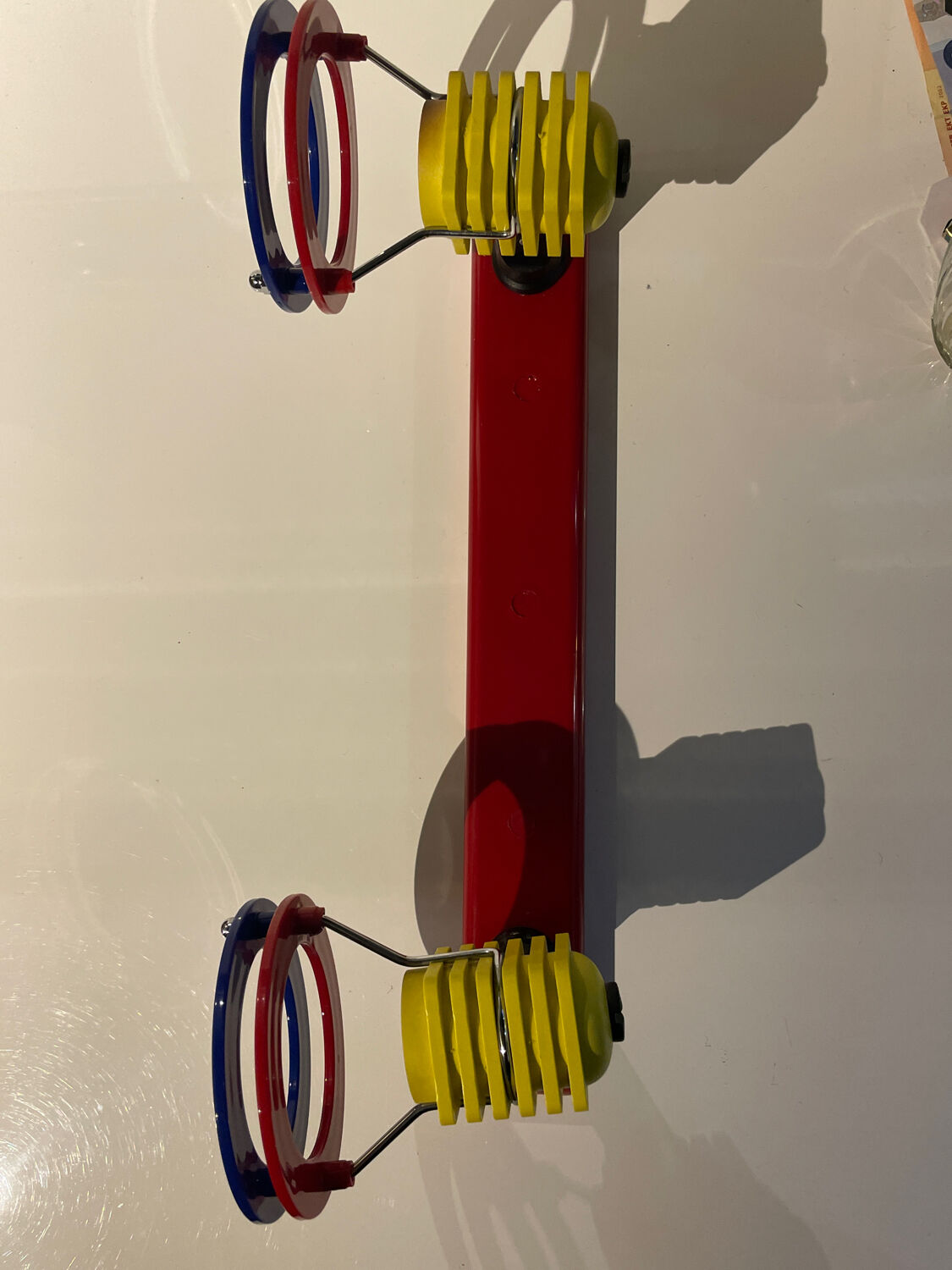 Luminaire with 2 spots in Memphis style