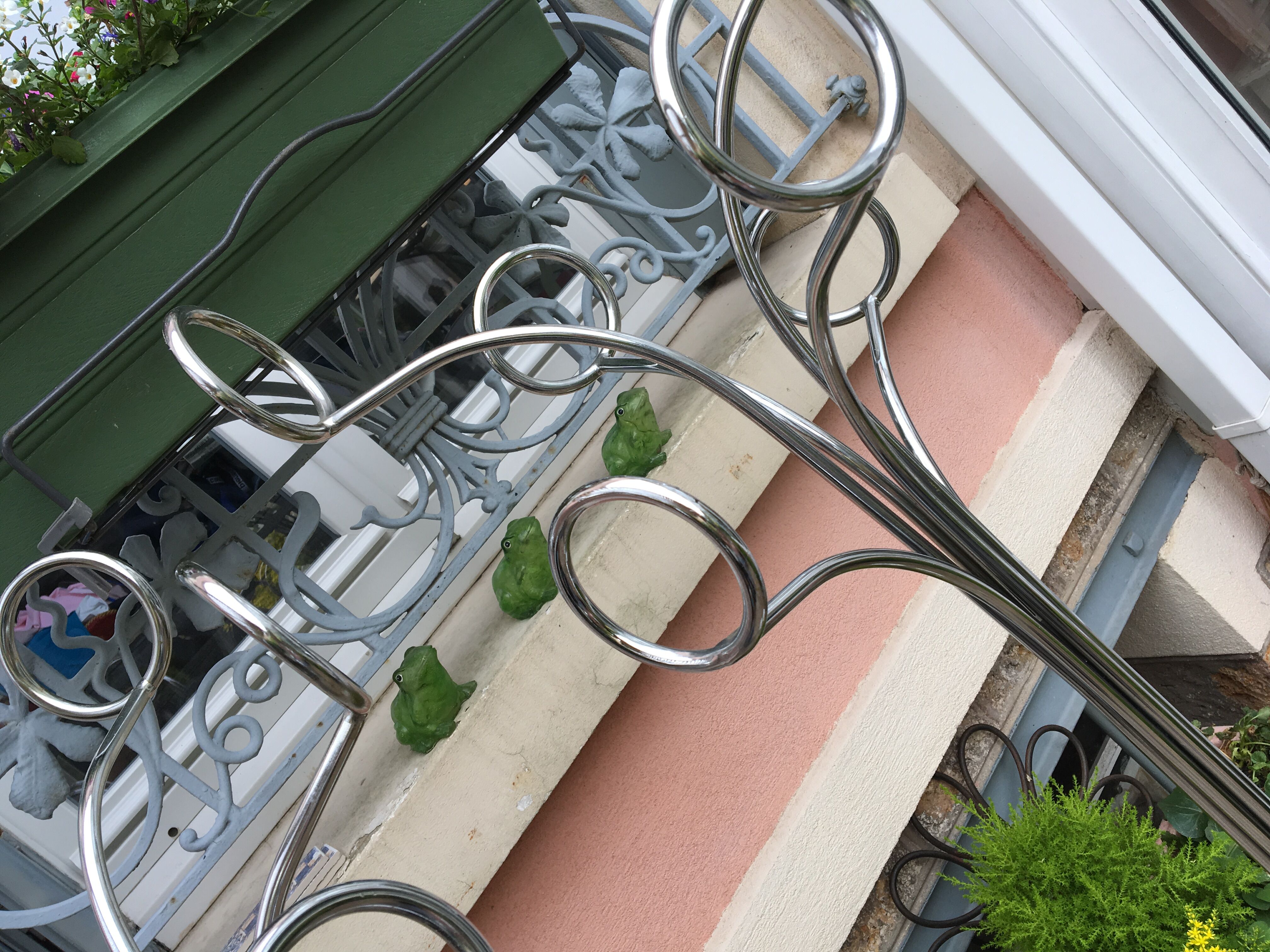 Paire de portemanteaux chrome désigner Fase